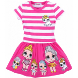 16-11754 "LOL" Платье для девочки, 3-7 лет, розовый